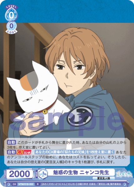 画像1: 魅惑の生物 ニャンコ先生[WSB_NTM/01B-053R] (1)