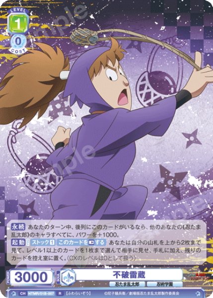 画像1: 不破雷蔵[WSB_NTMR/01B-007R] (1)