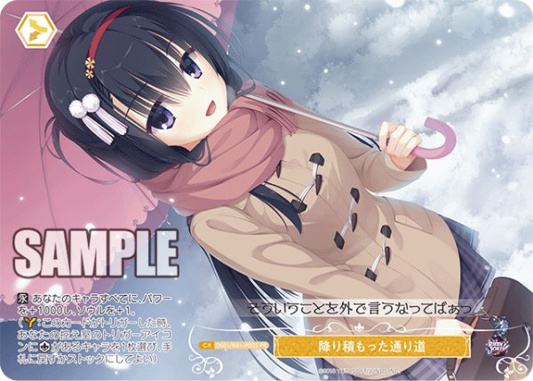 画像1: 【フレームレスホイル仕様】降り積もった通り道[WSR_OS01/R01-P03SPR] (1)