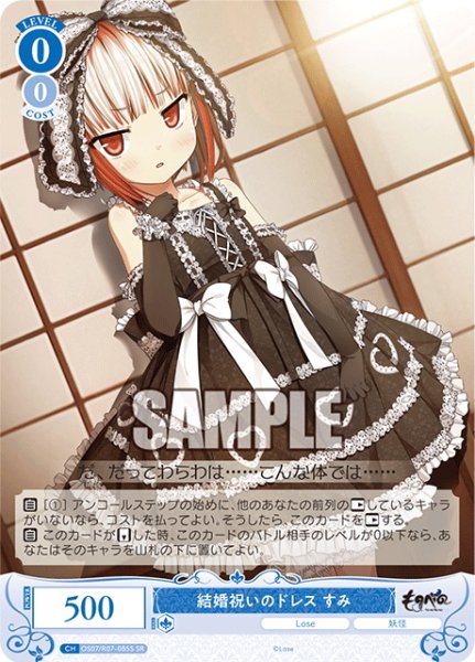 画像1: 【SR仕様(C)】結婚祝いのドレス すみ[WSR_OS07/R07-085S] (1)