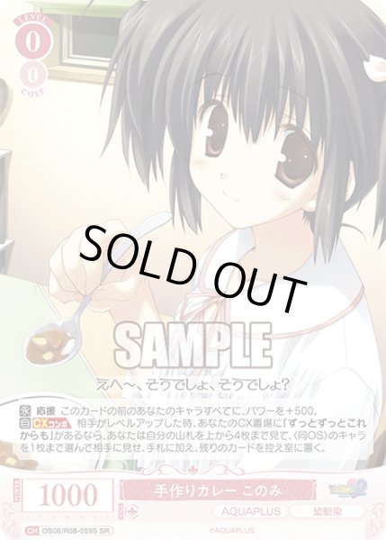 画像1: 【SR仕様(C)】手作りカレー このみ[WSR_OS08/R08-059S] (1)