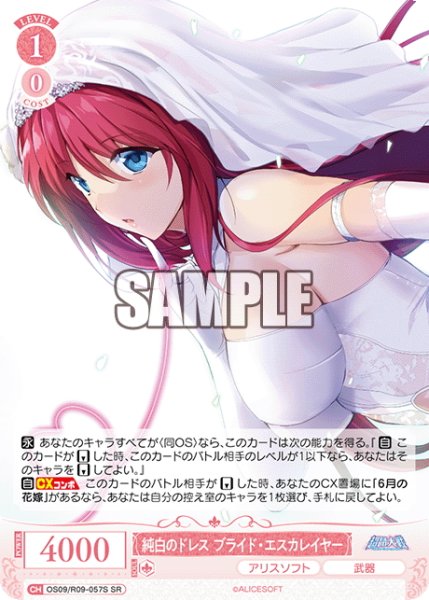 画像1: 【SR仕様(R)】純白のドレス ブライド・エスカレイヤー[WSR_OS09/R09-057S] (1)