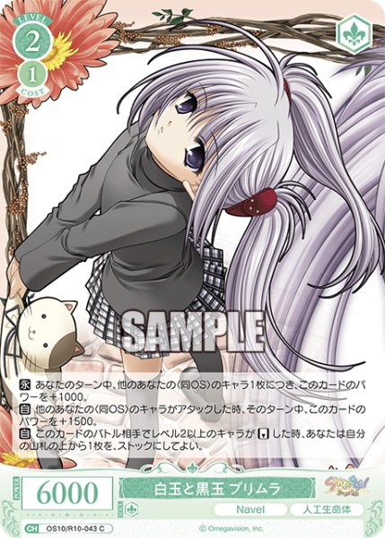 画像1: 白玉と黒玉 プリムラ[WSR_OS10/R10-043C] (1)