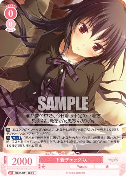 画像1: 下着チェック 咲[WSR_OS11/R11-063C] (1)